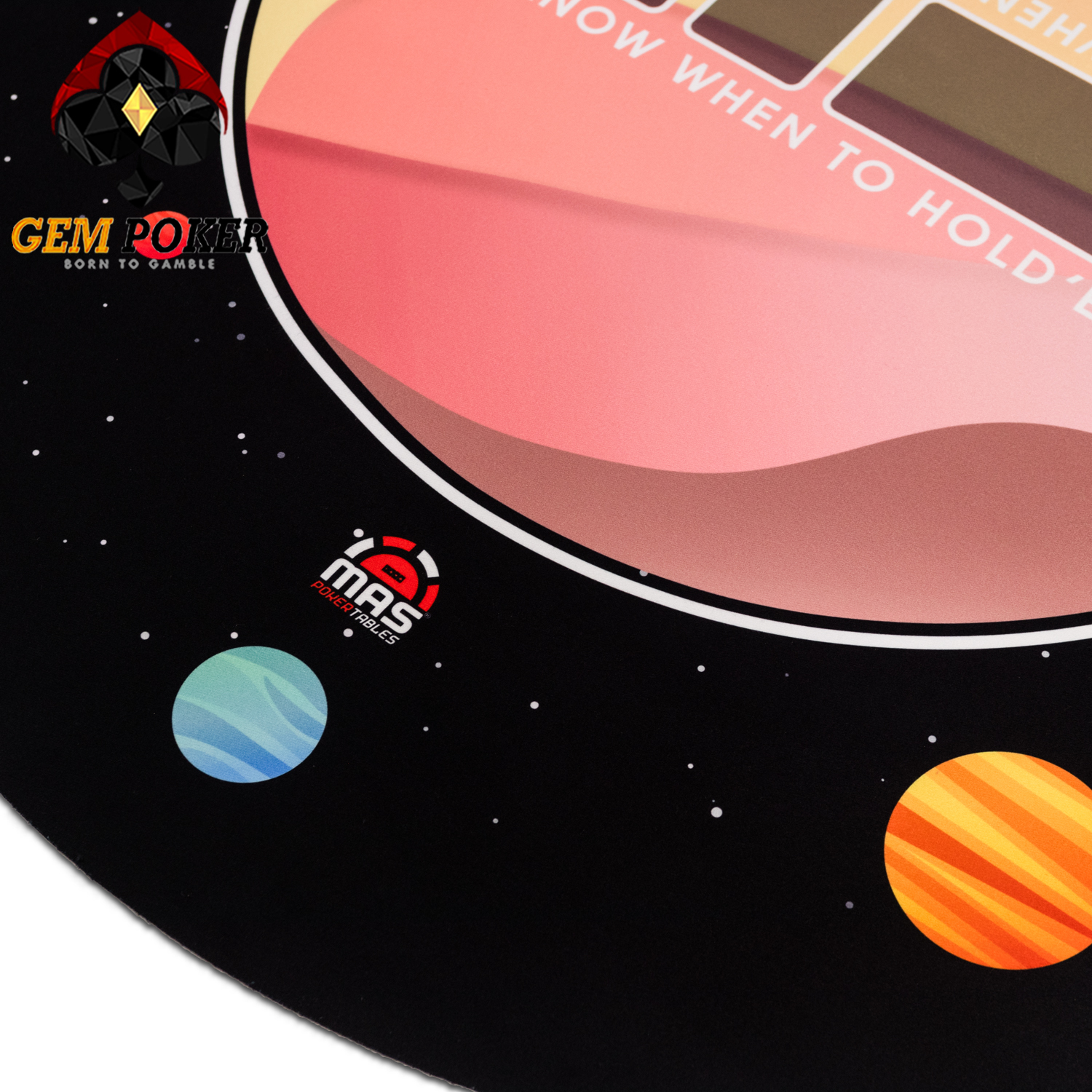 THẢM TRÒN POKER TEXAS GEM GALAXY CAO CẤP