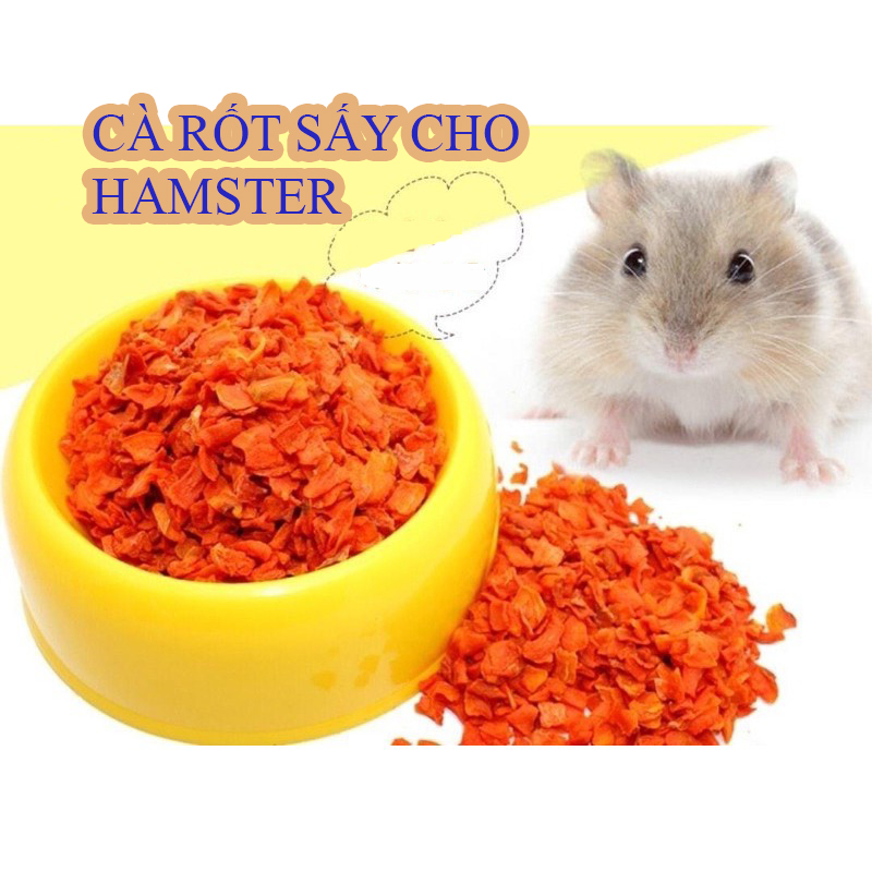 [HOÀN TIỀN 10%]Cà rốt sấy khô giàu chất xơ thức ăn cho hamster (Chuyên sỉ lẻ thức ăn cho hamster)