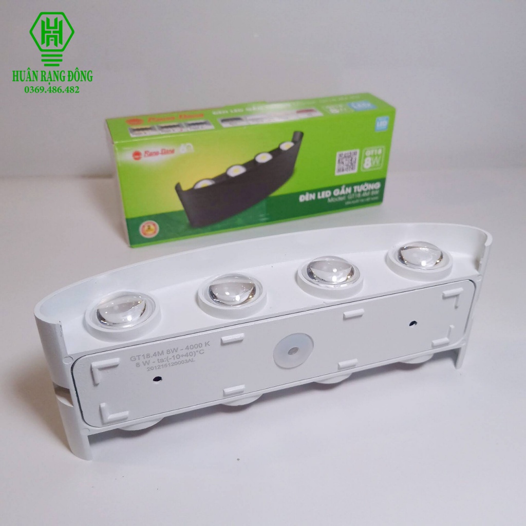 Đèn LED gắn tường Rạng Đông - Model: GT18.4M 8W
