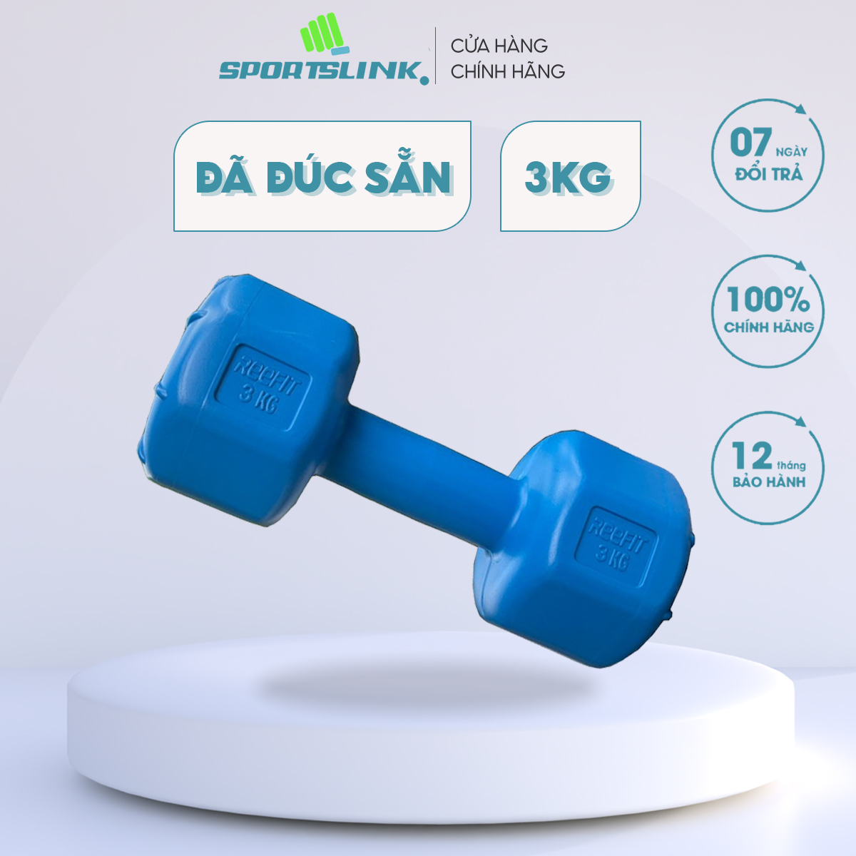 Tạ tay nhựa VN 3kg Sportslink