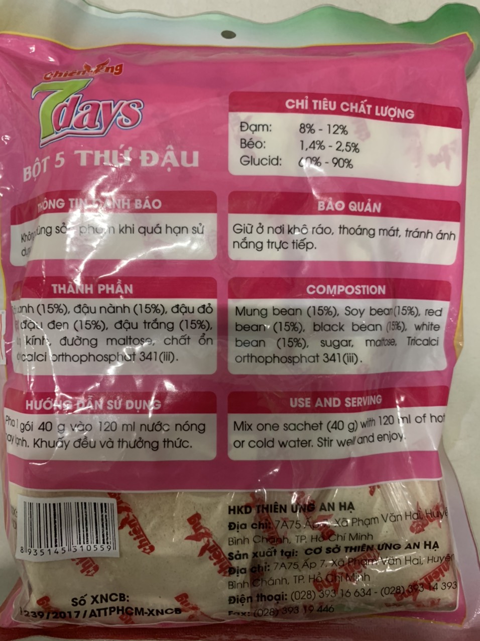 Bột 5 thứ đậu