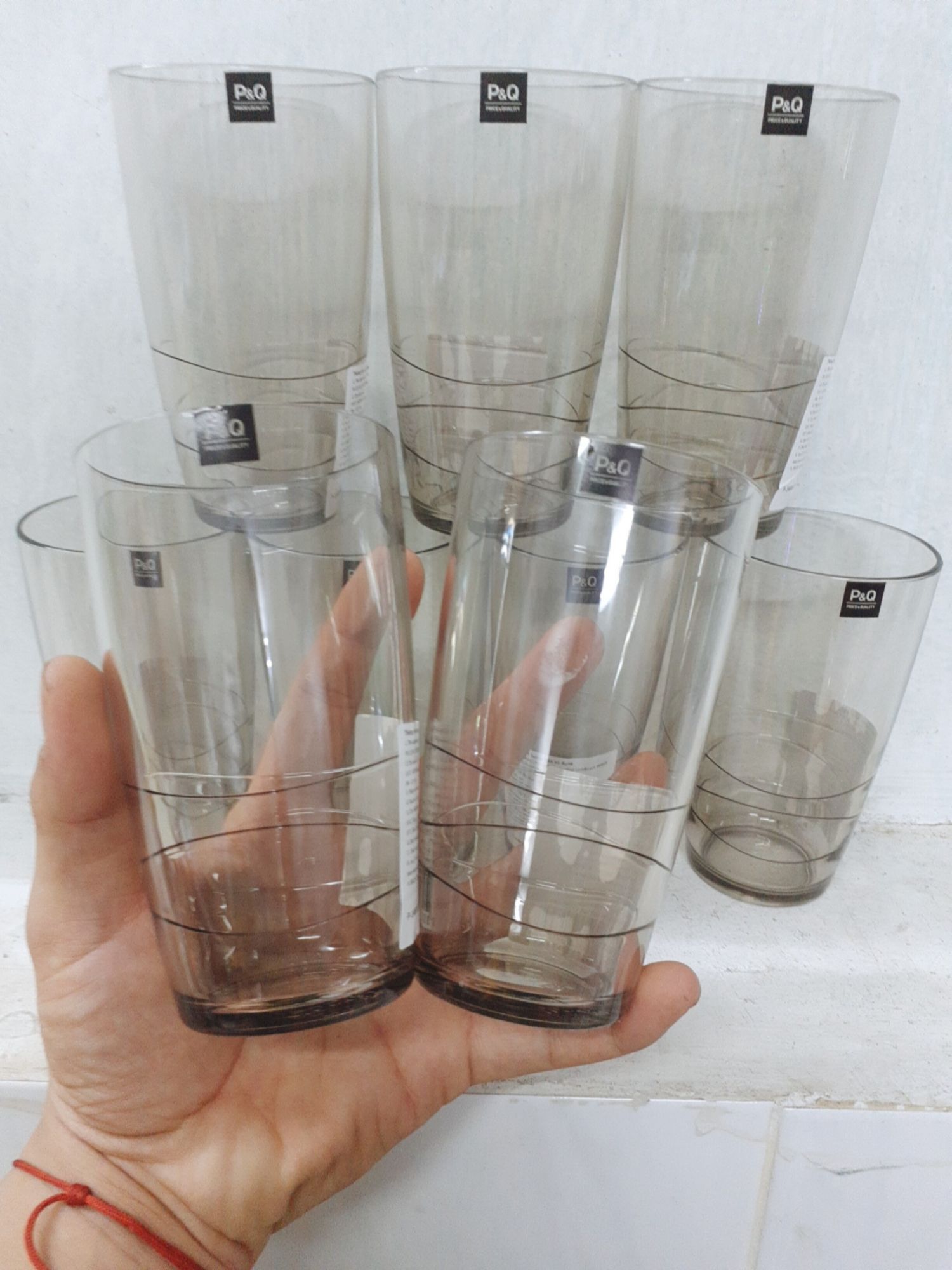 [HCM]COMBO 10 LY NHỰA lock&lock WAVE PS CUP (LTC731) (P&Q)