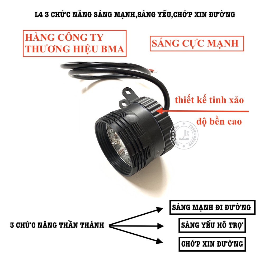 [HCM]Đèn trợ sáng l4 -T1 3 chức năng chiếu mạnh chiếu yếu chớp liên tục thương hiệu đẳng cấp chất lượng tuyệt vờicó nhiều loại cho bạn lựa chọn