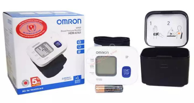 Máy đo huyết áp cổ tay Omron HEM-6161 nhập khẩu