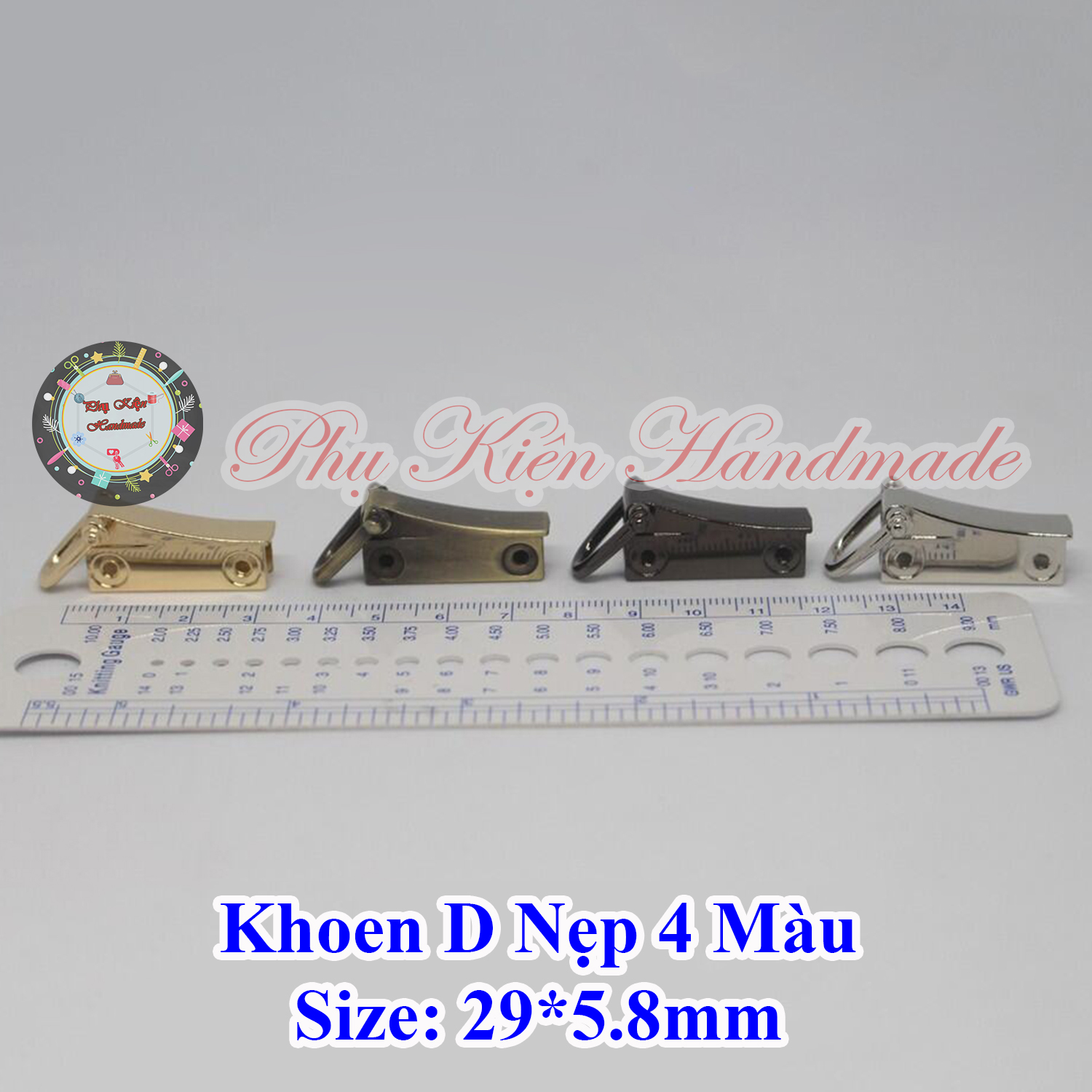Khoen D Nẹp 4 màu (30k/cặp)