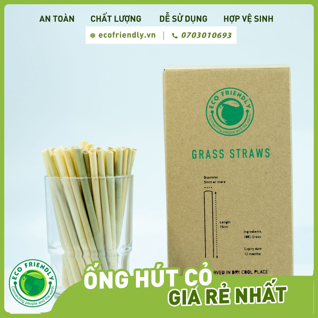 ỐNG HÚT CỎ BÀNG 11CM, 100 ỐNG/HỘP
