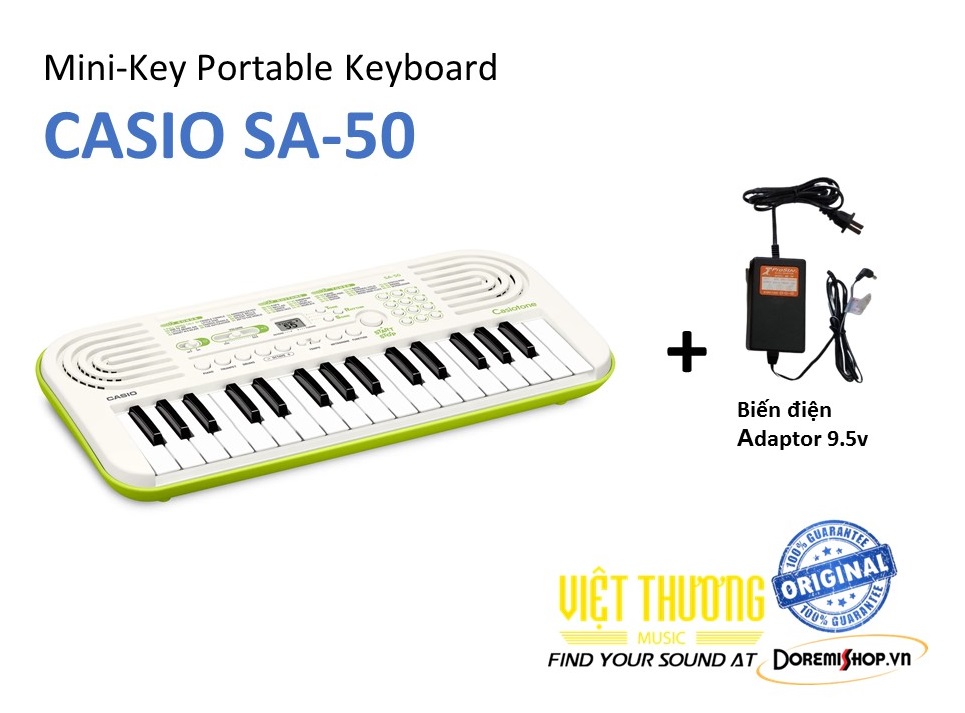 Đàn Keyboard Organ mini dành cho trẻ em CASIO SA-50 SA-51