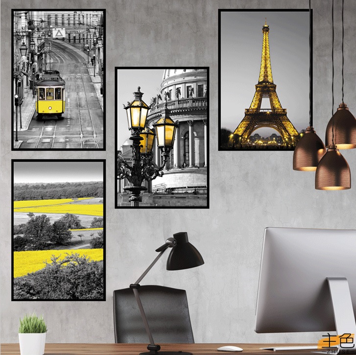 Decal dán tường Khung ảnh paris - P33 -vivadecal