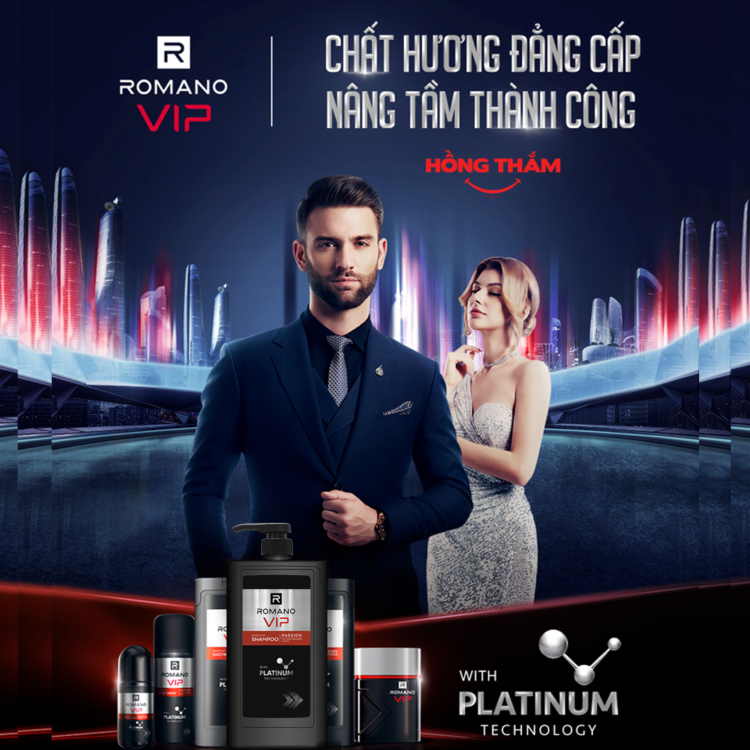 Lăn Khử Mùi Romano VIP 50ml – Nước Hoa Cao Cấp, Ngăn Mùi Lâu, Thơm Nam Tính