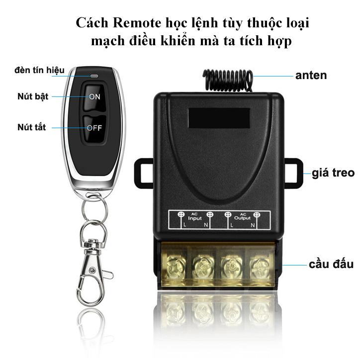 Remote điều khiển từ xa 100m tần số 433MHZ cao cấp