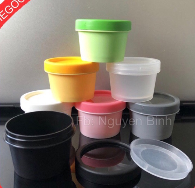 Hũ Nhựa Chiết Mỹ Phẩm (Hũ Ly, 100G)