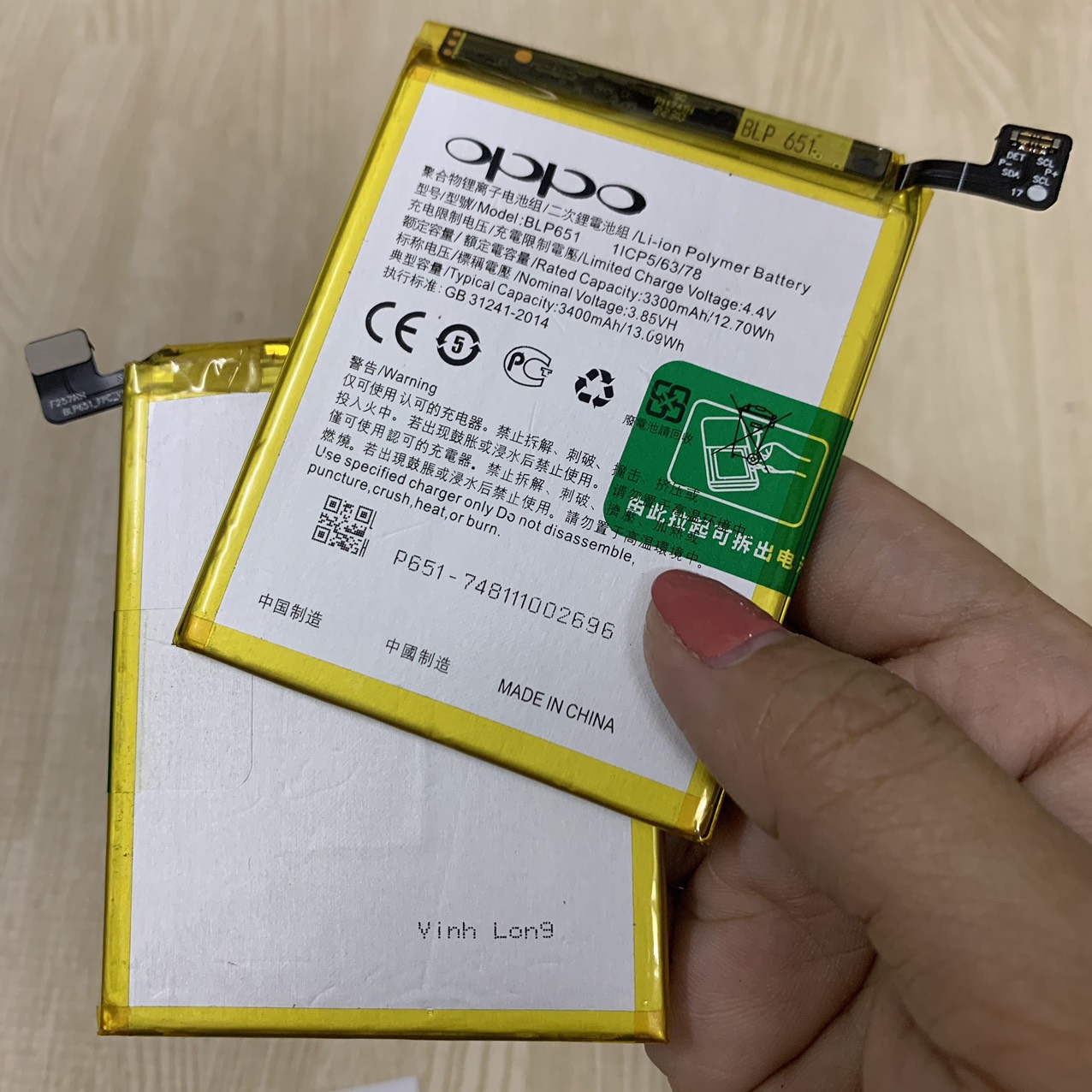 Pin oppo r15 3400mah