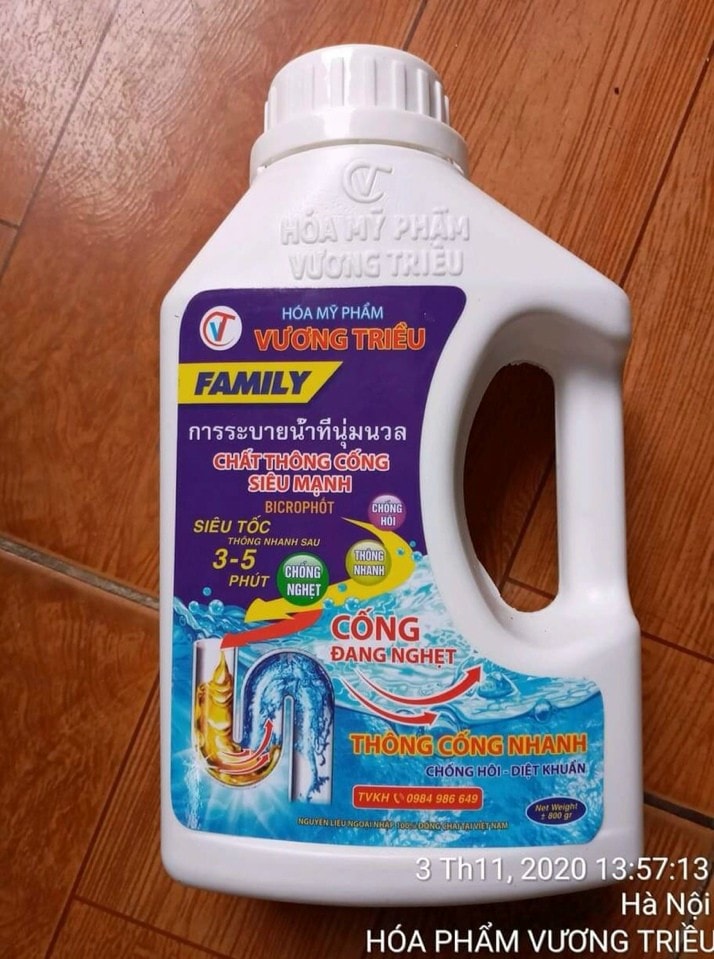 nước thông cống Family