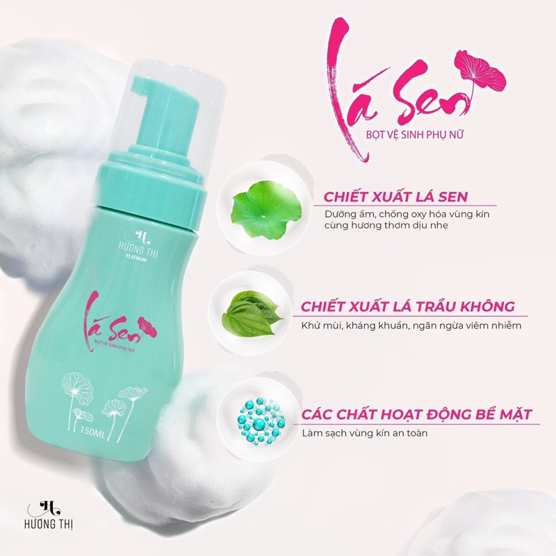 Bọt vệ sinh phụ nữ lá sen Hương Thị 150ml