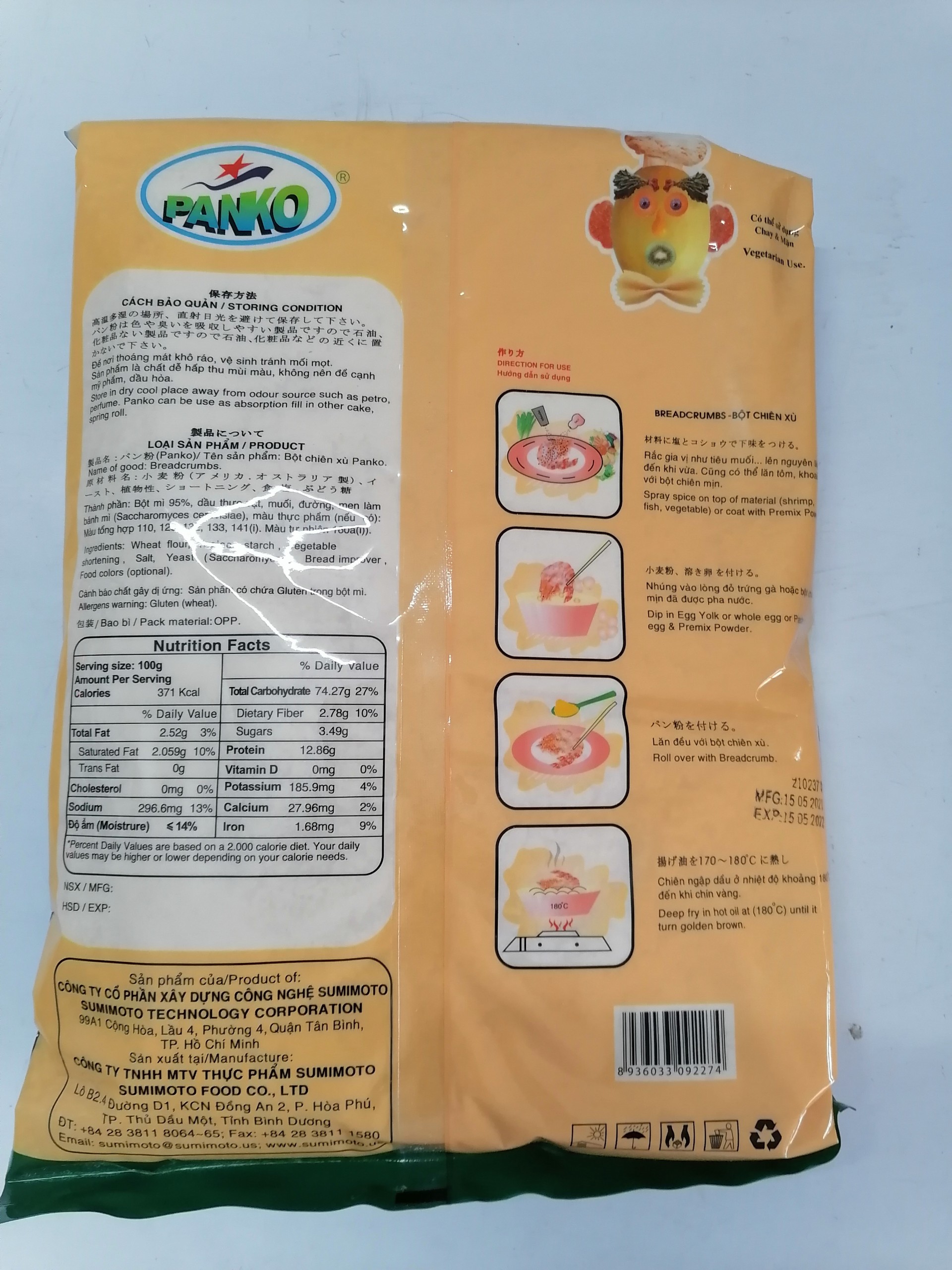 [1 Kg – GÓI LỚN] BỘT CHIÊN XÙ [VN] PANKO Breadcrumbs (halal)