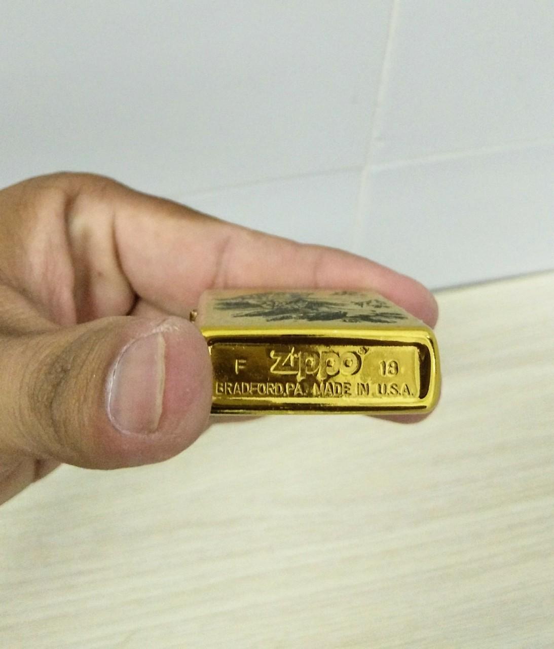 [HCM]Bật Lửa Zippo  Khắc Laze Mãnh Hổ - Zippo chính hãng usa