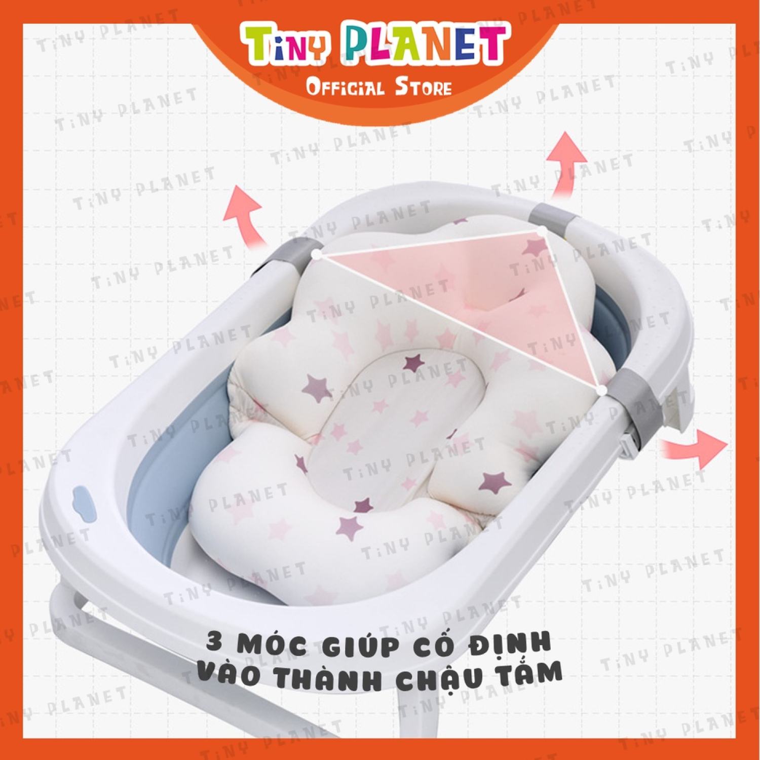 [2 KÍCH CỠ] Phao tắm đệm tắm sơ sinh cho bé hình sao Tiny Planet