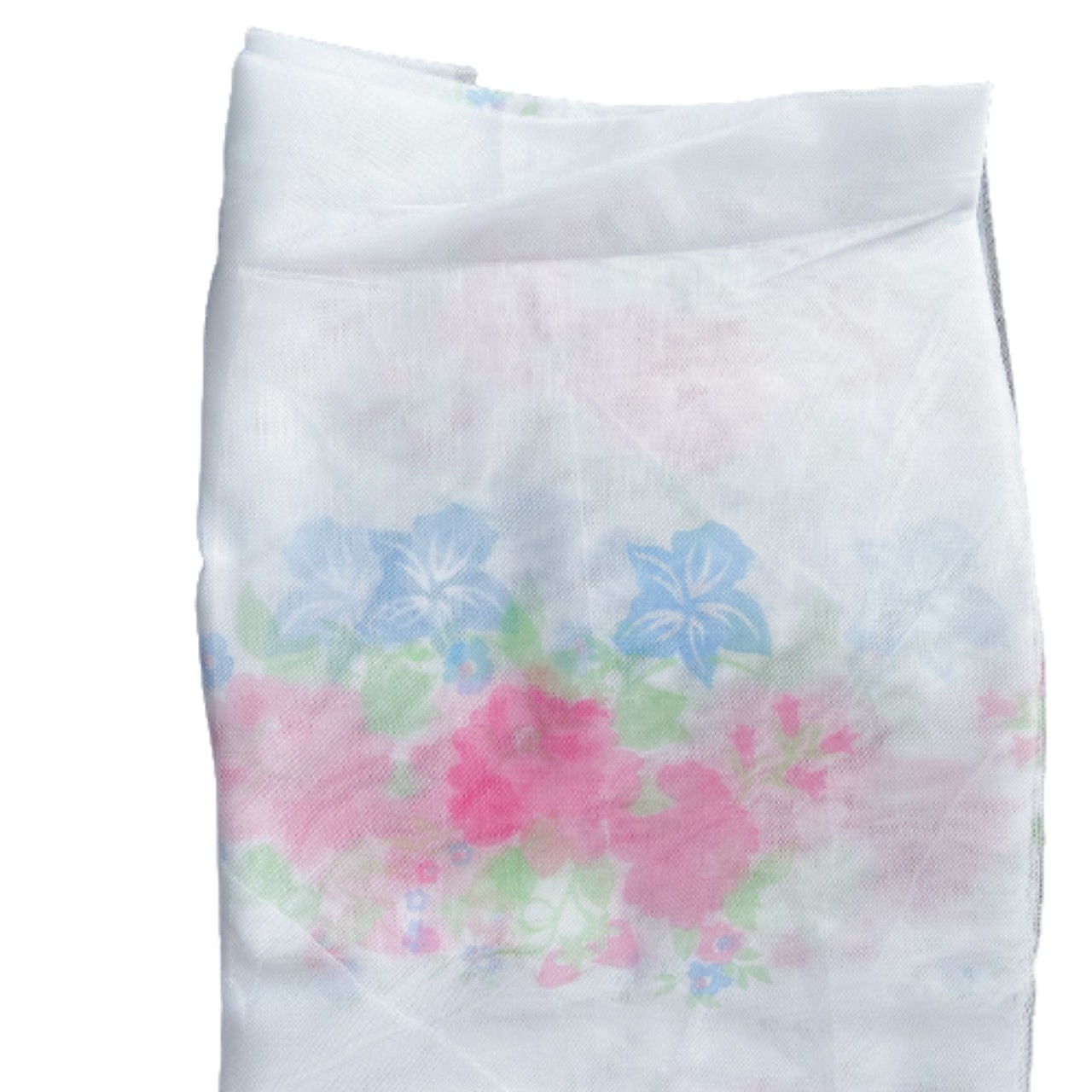 Thai Tulle Bed Net Printed with Super Small Mesh Cotton with Door