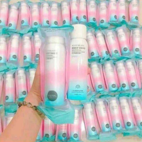 COM BO 2 CHAI XỊT CHỐNG NẮNG MAYCREATE