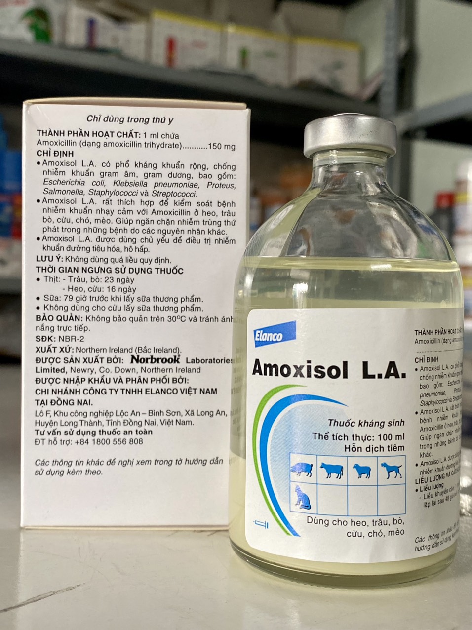 Amoxisol L.A (chai 100ml)