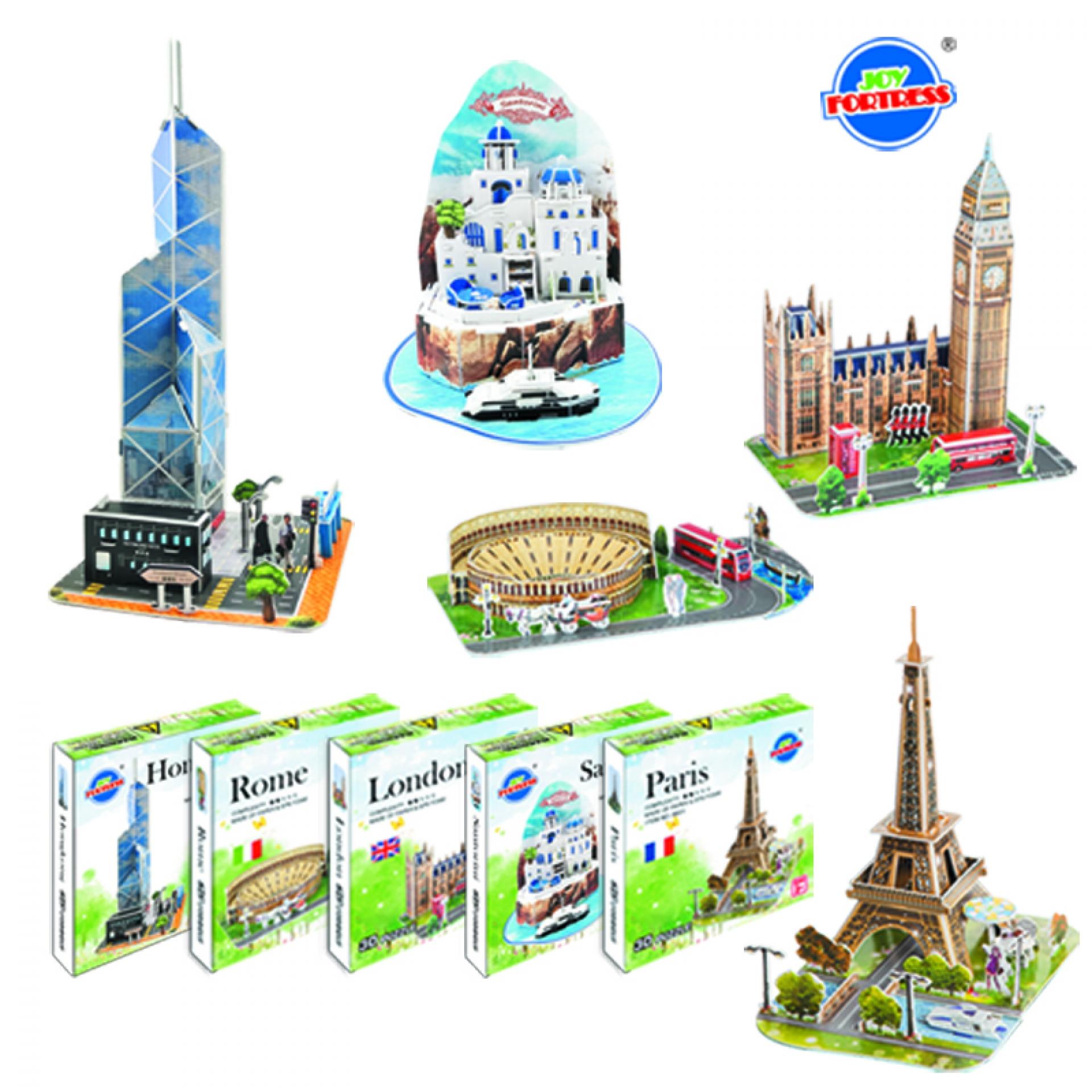 Mô hình lắp ghép Cubic Fun - Tháp Eiffel (Pháp)