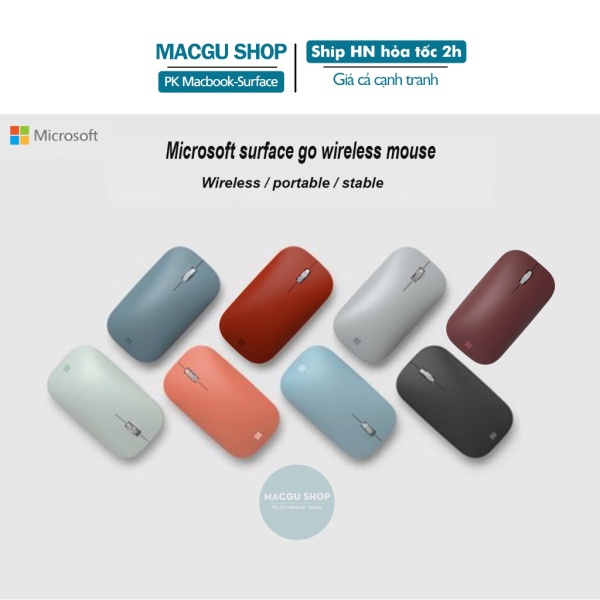 (Mới) Microsoft Mobie Mouse bluetooth-Chuột macbook, surface, laptop microsoft  kết nối không dây-(nhiều màu)