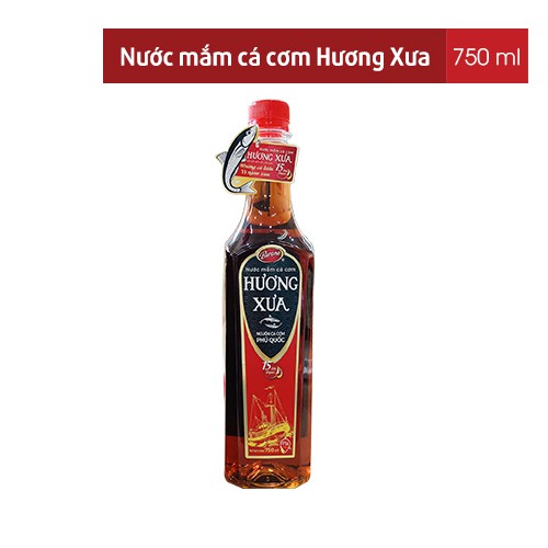 Nước mắm cá cơm Hương Xưa 15 độ đạm 750ml