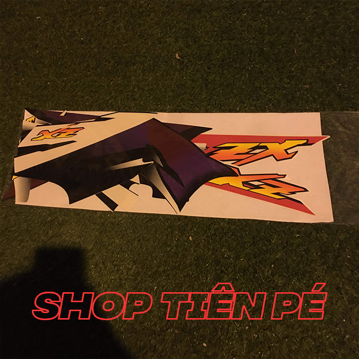 Tem xe wave zx màu trắng hàng cao cấp