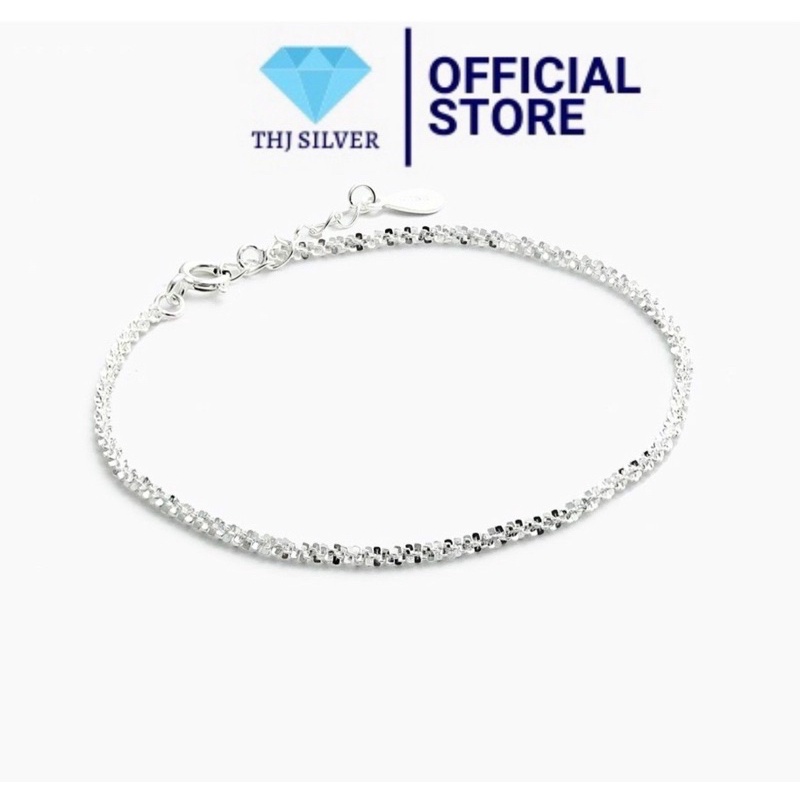 Lắc tay nữ bạc ta ,Lắc tay xù bạc ta cá tính sáng đẹp-Lắc tay bạc đẹp THJ