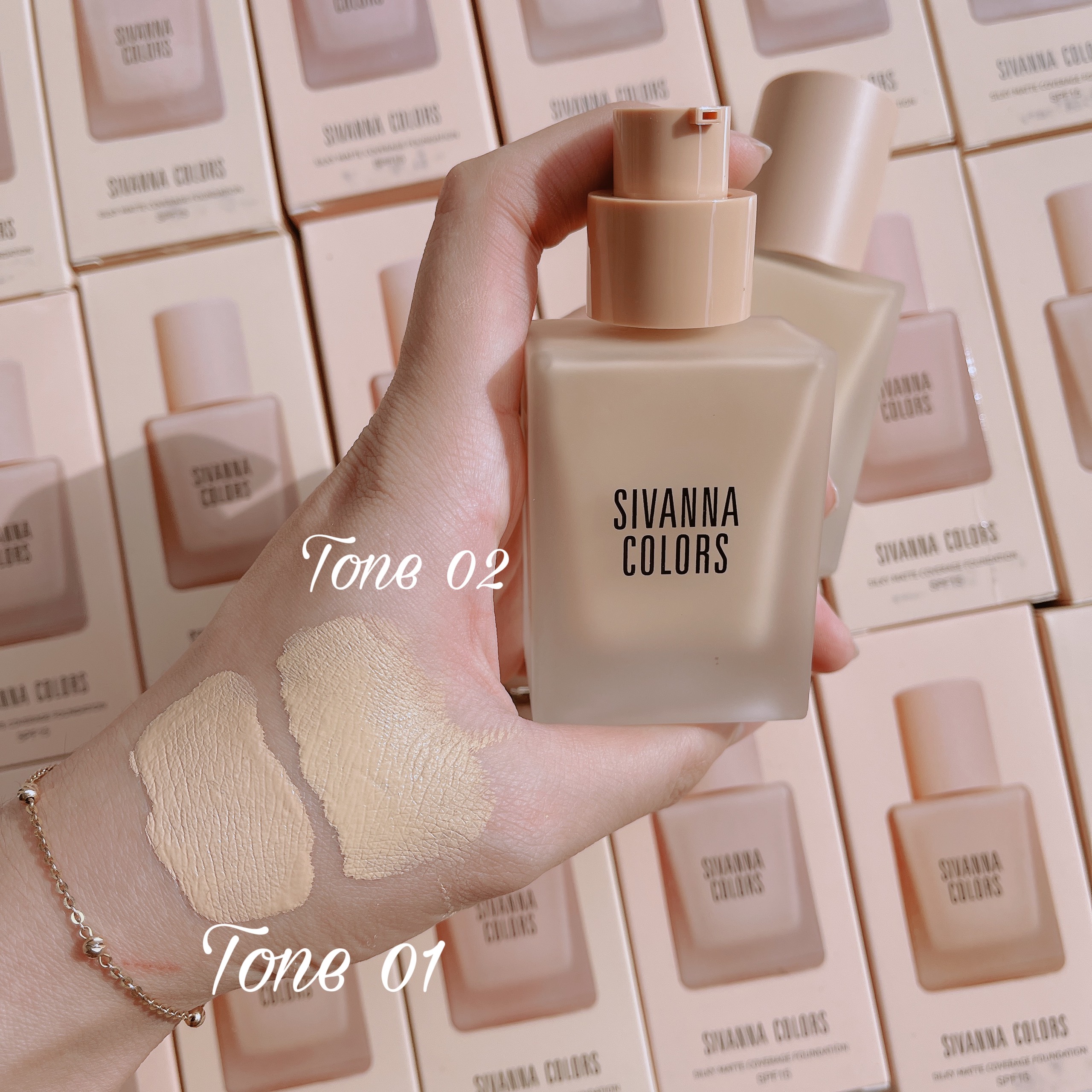 Kem Nền Sivanna Colors Silky Matte Coverage Foundation HF 118 30ml [Chính Hãng]