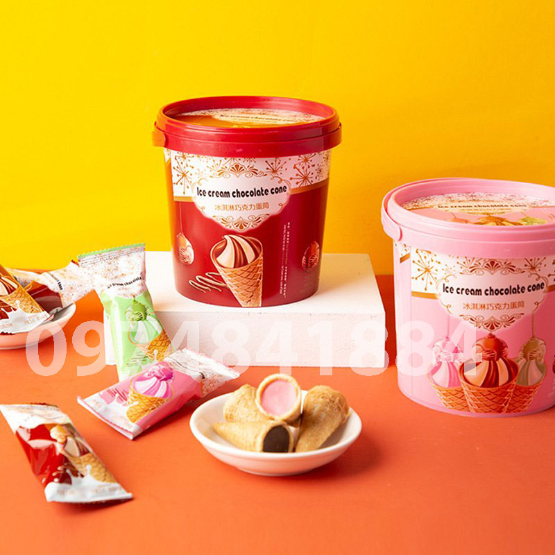 [Tết 2022]BÁNH ỐC QUẾ XÔ ICE CREAM CHOCOLATE 158G