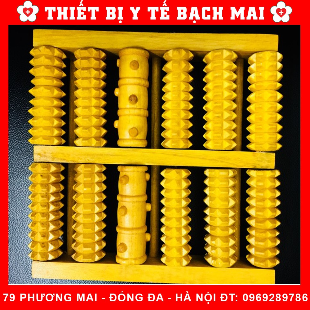 Bàn Lăn Chân gỗ Massage Chân Thư Giãn