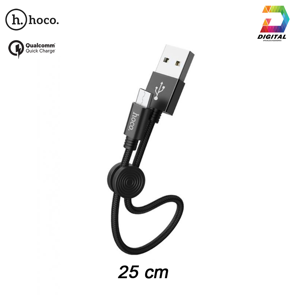 Cáp Sạc Nhanh Hoco X35 Cổng Micro USB Dài 25CM Chính Hãng