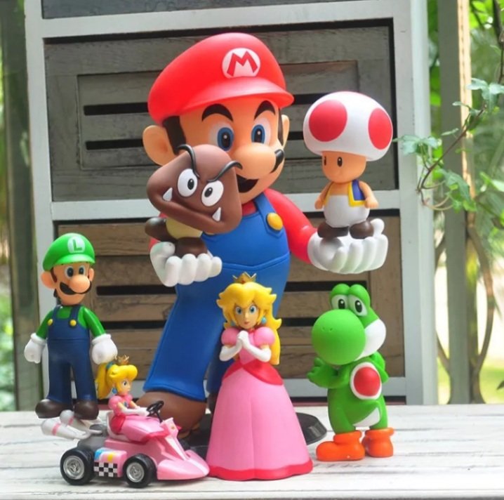 Mô hình nhân vật trong game Supper Mario