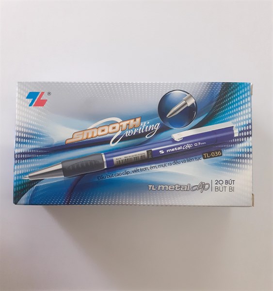 Bút bi TL-036 0.7mm (hộp 20) Xanh
