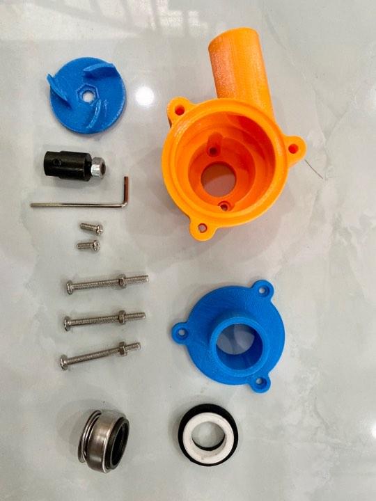 [HCM]bộ kít in 3D chế máy bơm nước cho motor 775