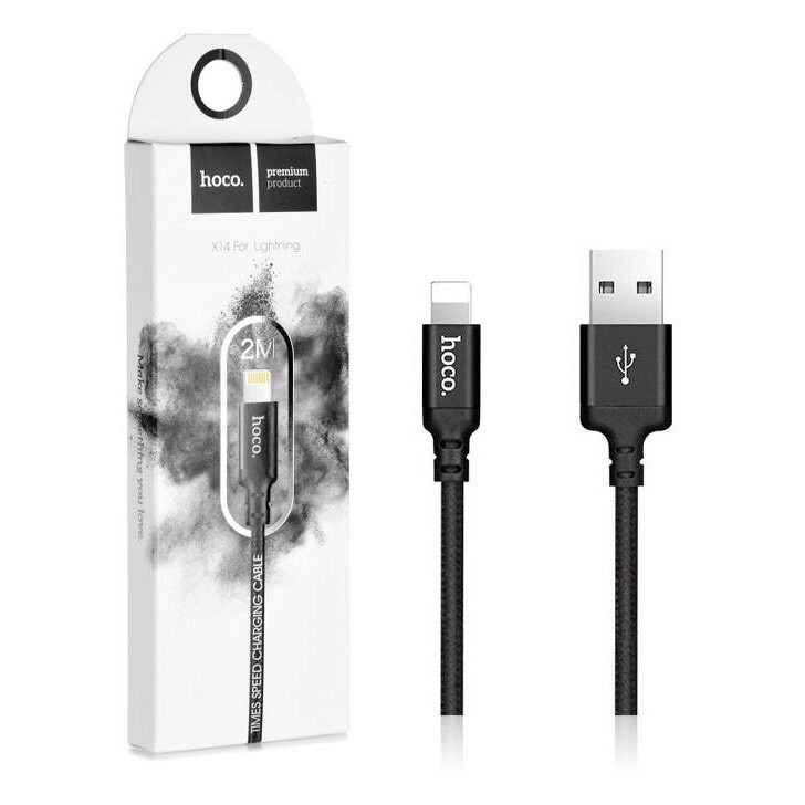 Cáp Sạc Nhanh Dây Dù Hoco X14 Iphone/Ipad/Androi/TypeC Chính Hãng 1M/2M