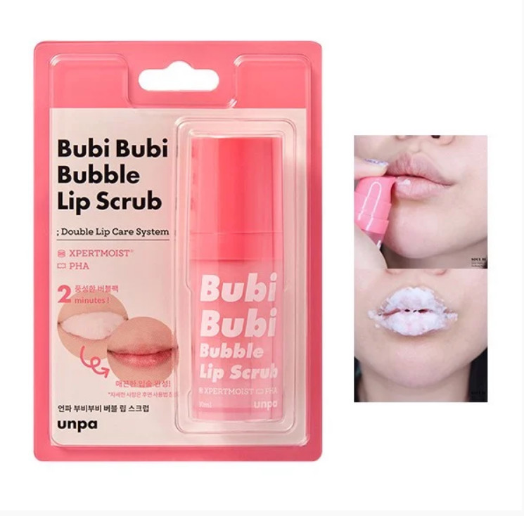 [HCM]Tẩy Tế Bào Chết Sủi Bọt Cho Môi Unpa Bubi Bubi Bubble Lip Scrub 10ml