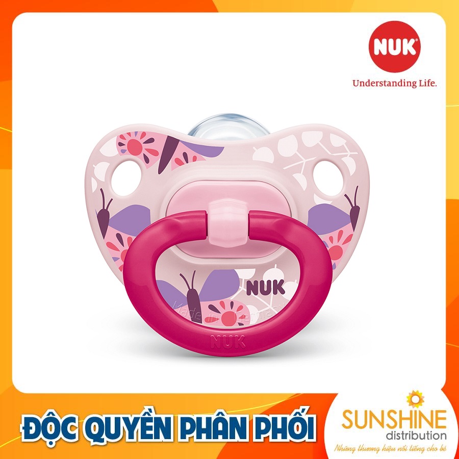 BỘ 2 TI GIẢ NUK CLASSIC SILICONE 6 - 18M