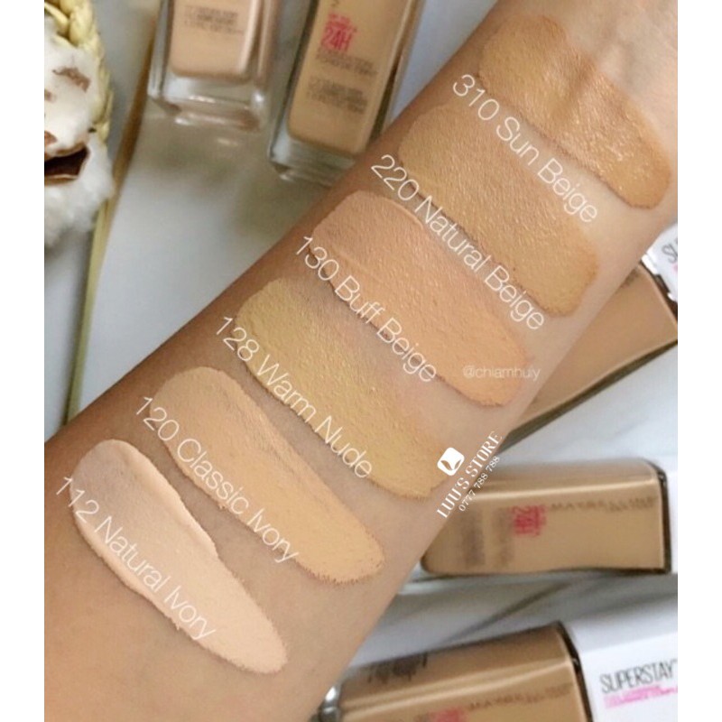 [Nhập RAISINGSTAR18, giảm 30k cho đơn 99k]Kem Nền Maybelline Super Stay 24h Full Coverage