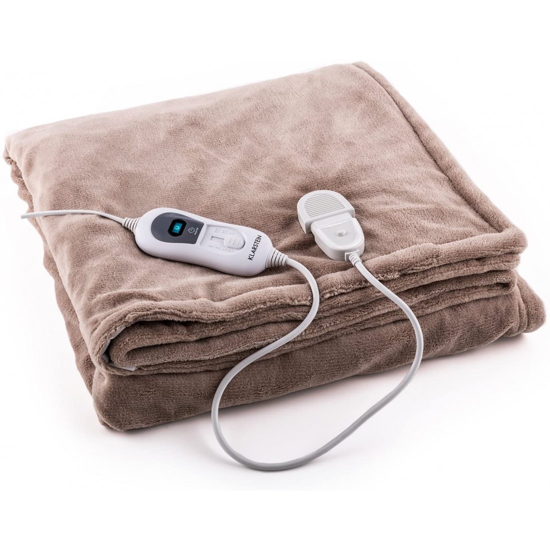 Klarstein Electric Heating Blanket, Winter Heating Mattress, Size 130 x 180cm, Electric Blanket, Controlled, Anti-overheating, Washable, Fleece Material, No Skin Irritation, Safe, EU Standard, Imported from Germany, 12 Months Insurance