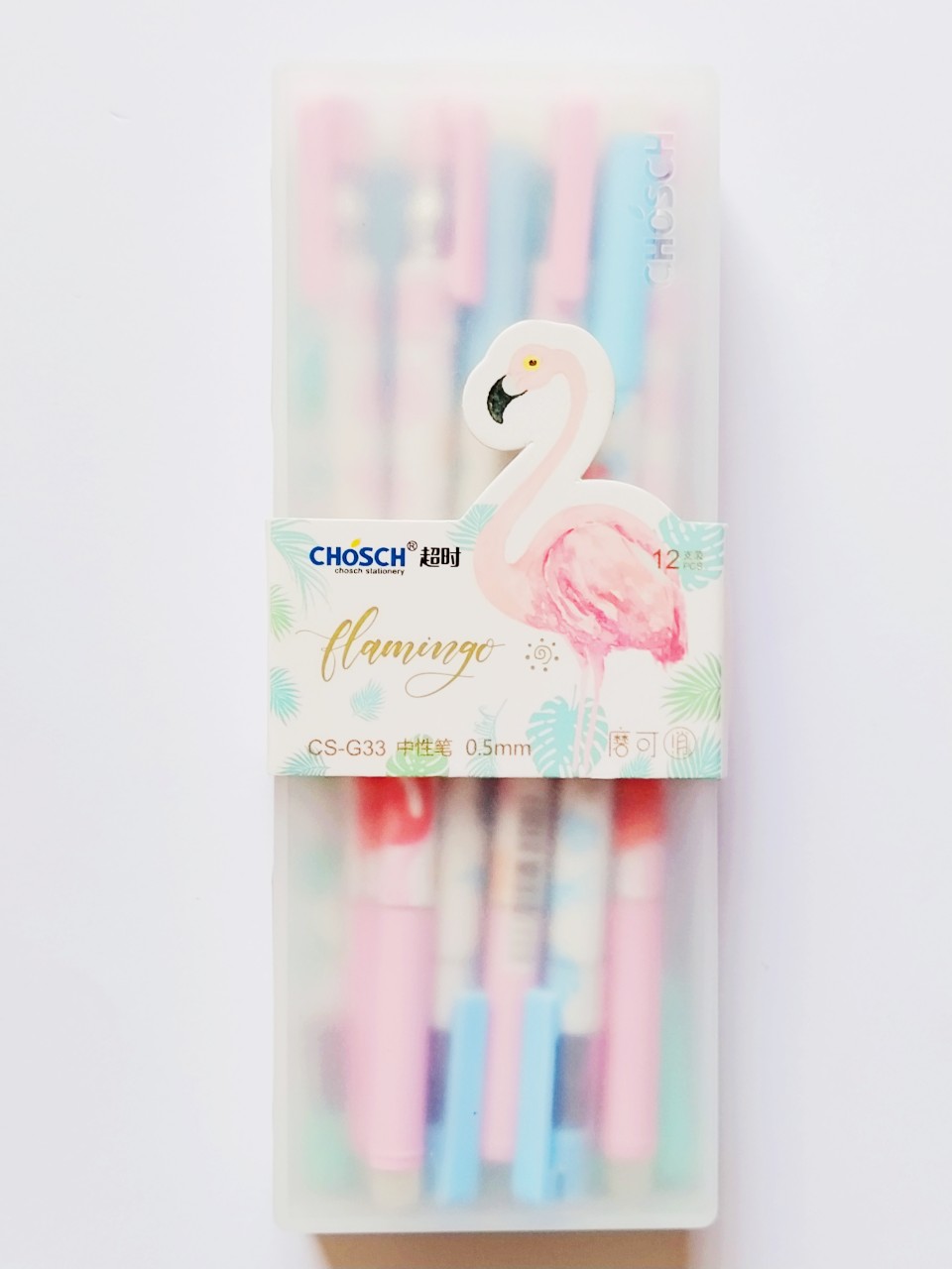 Gel Pen Erasable pen 0.5mm (FLAMINGOS-chosch)-G33 -Blue color
