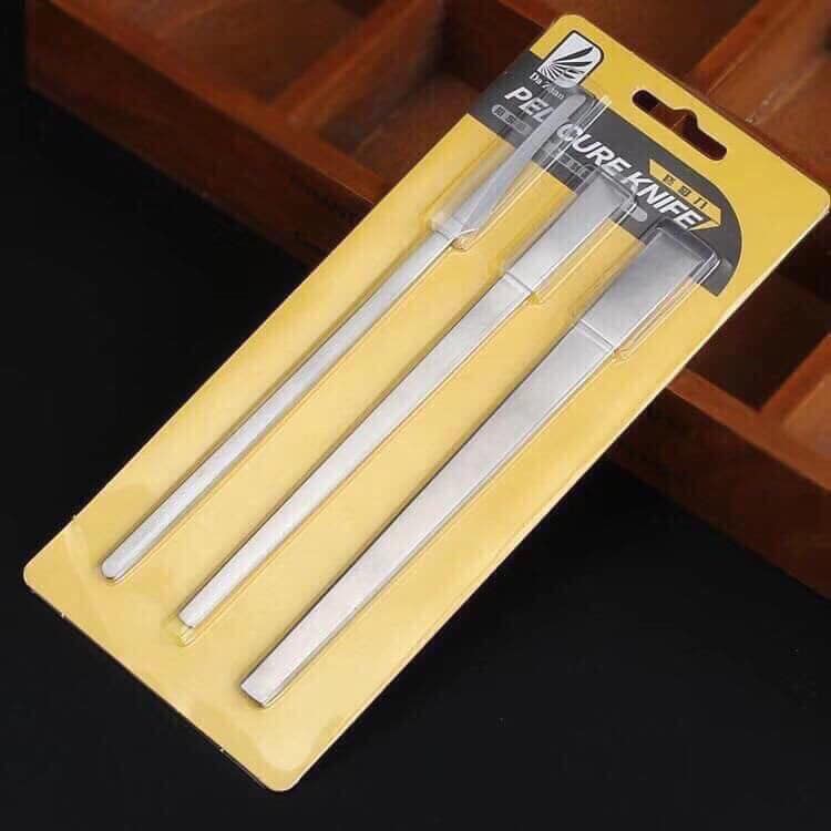 Bộ dao lấy khoé cạo da chết 3 cây