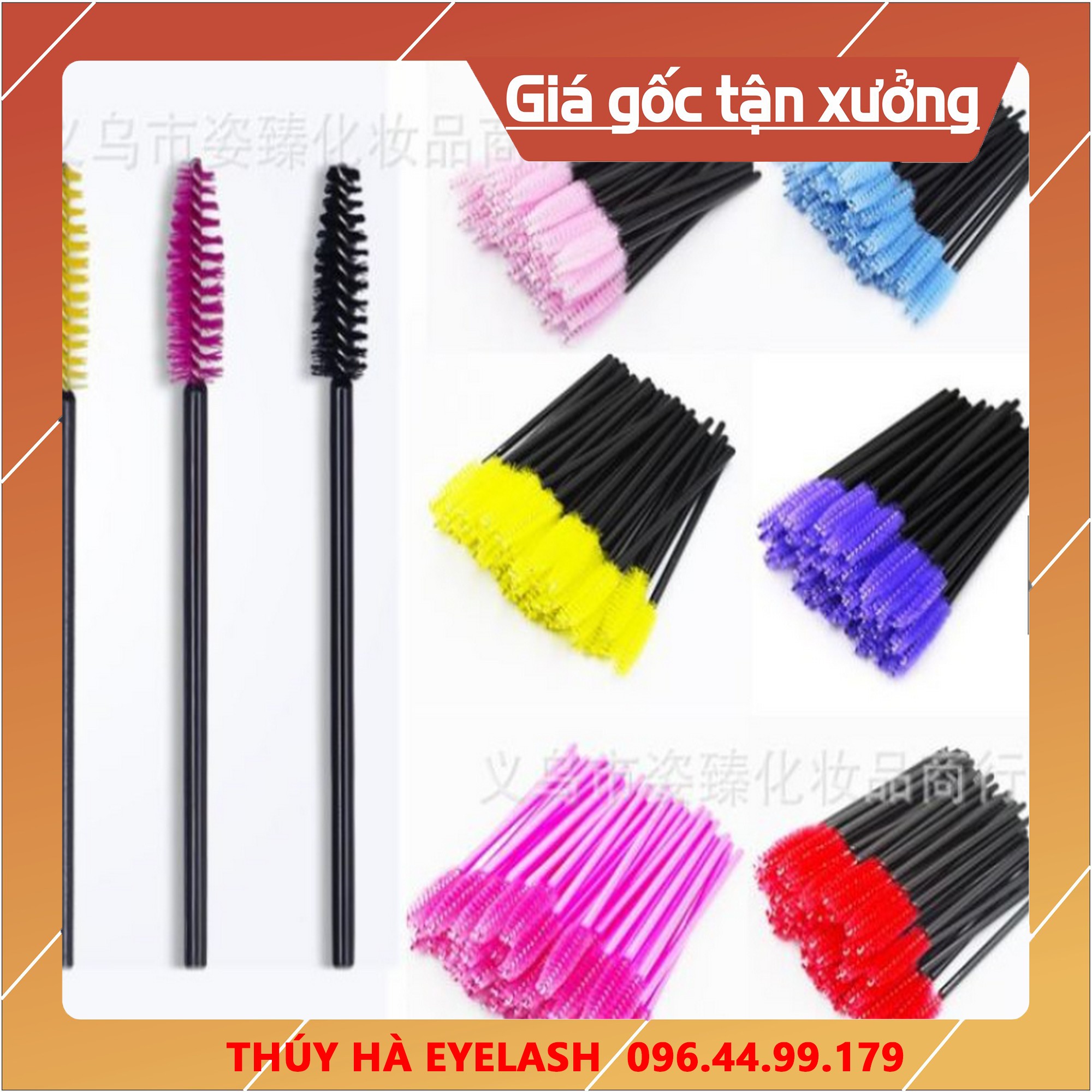Chổi chải mi nối ( BỊCH 50 CÂY)_dụng cụ nối mi_THÚY HÀ