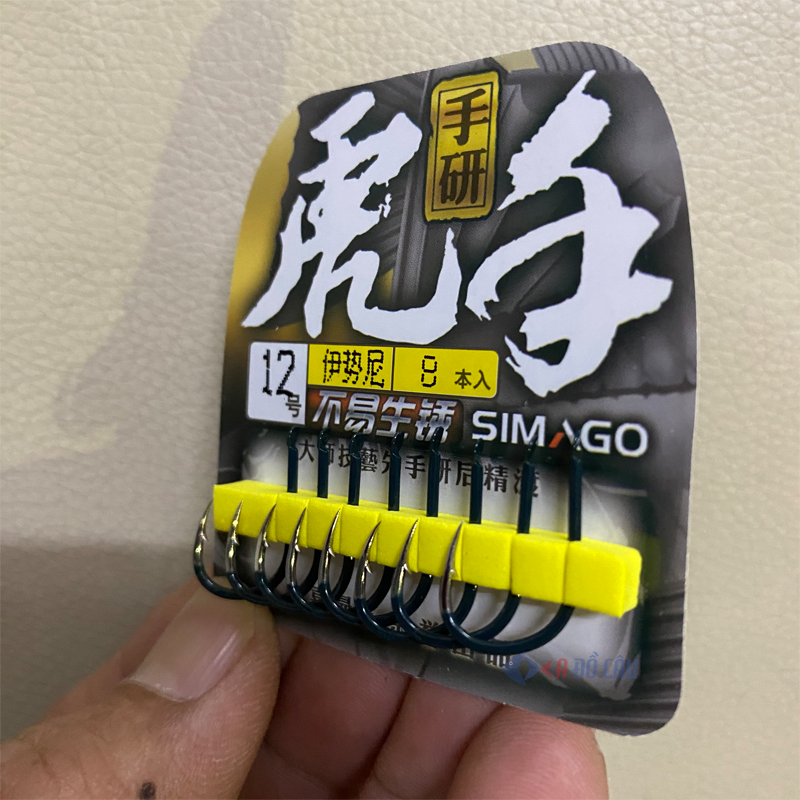 Lưỡi câu thép carbon có ngạnh SIMAGO Nhật Bản