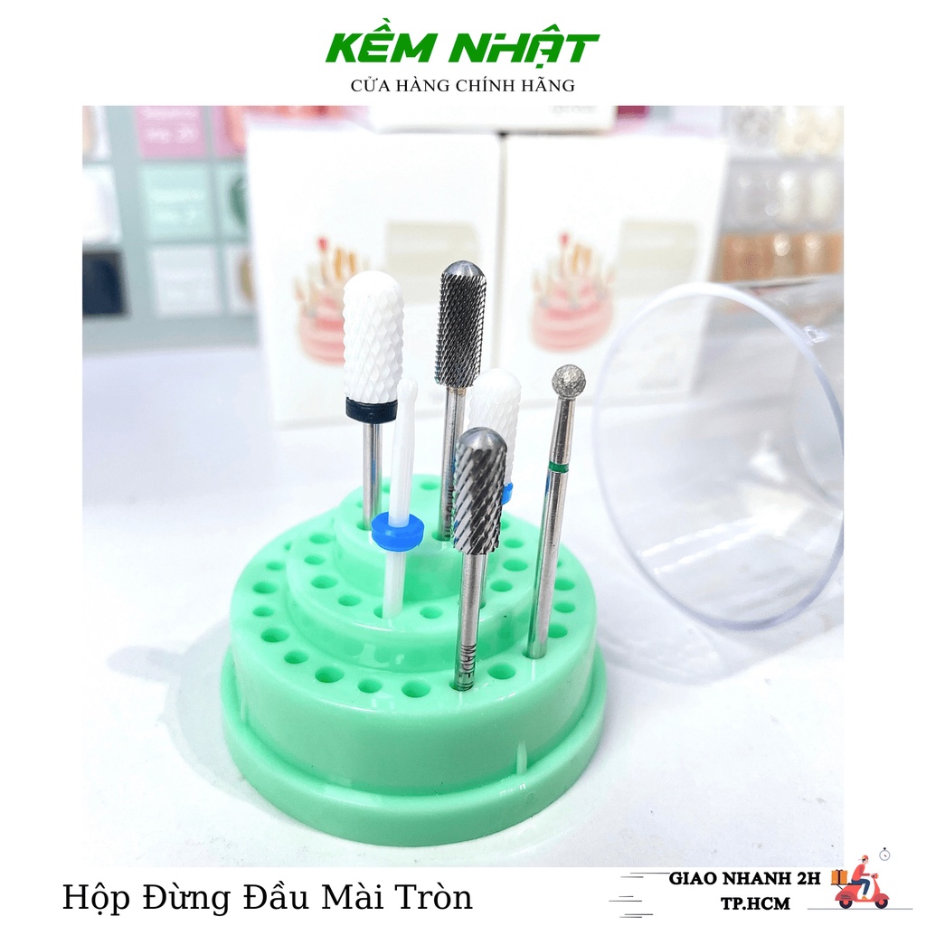 Hộp Đựng Đầu Mài Móng Tròn