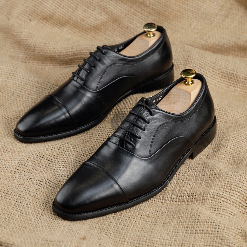 Giày Buộc Dây OXFORD Da Bò Thật - Phong Cách CLASSIC Công Sở Basic
