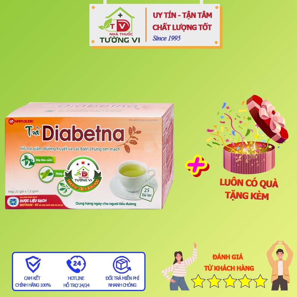 Trà Diabetna - Giúp ổn định đường huyết, ngăn ngừa biến chứng