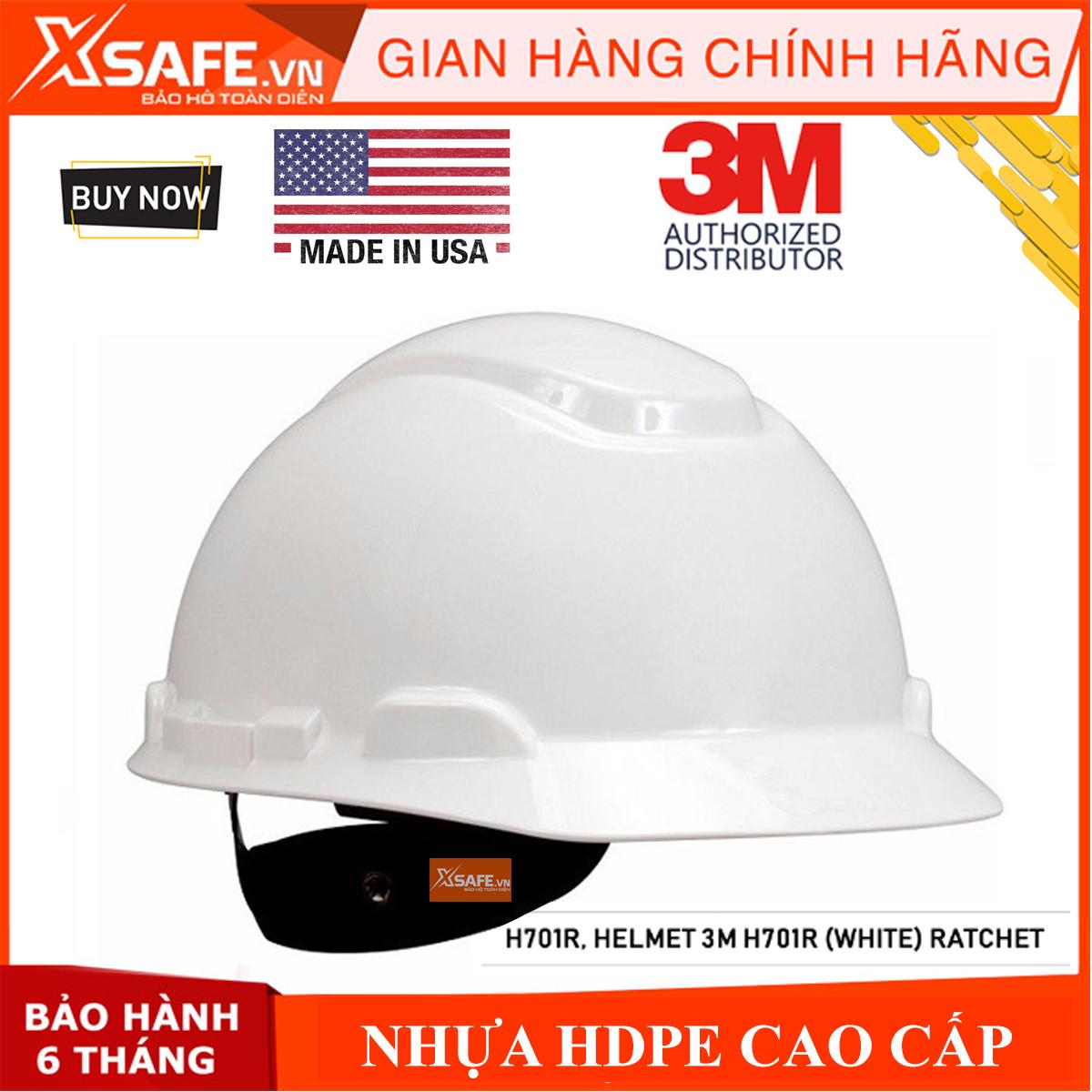 NÓN BẢO HỘ 3M H701R (TẶNG KÈM QUAI+DÂY NÓN)