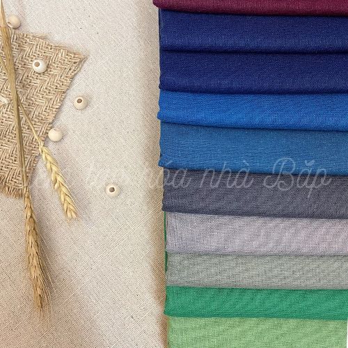 Vải Linen Bột Nhiều Màu Tông Tropical